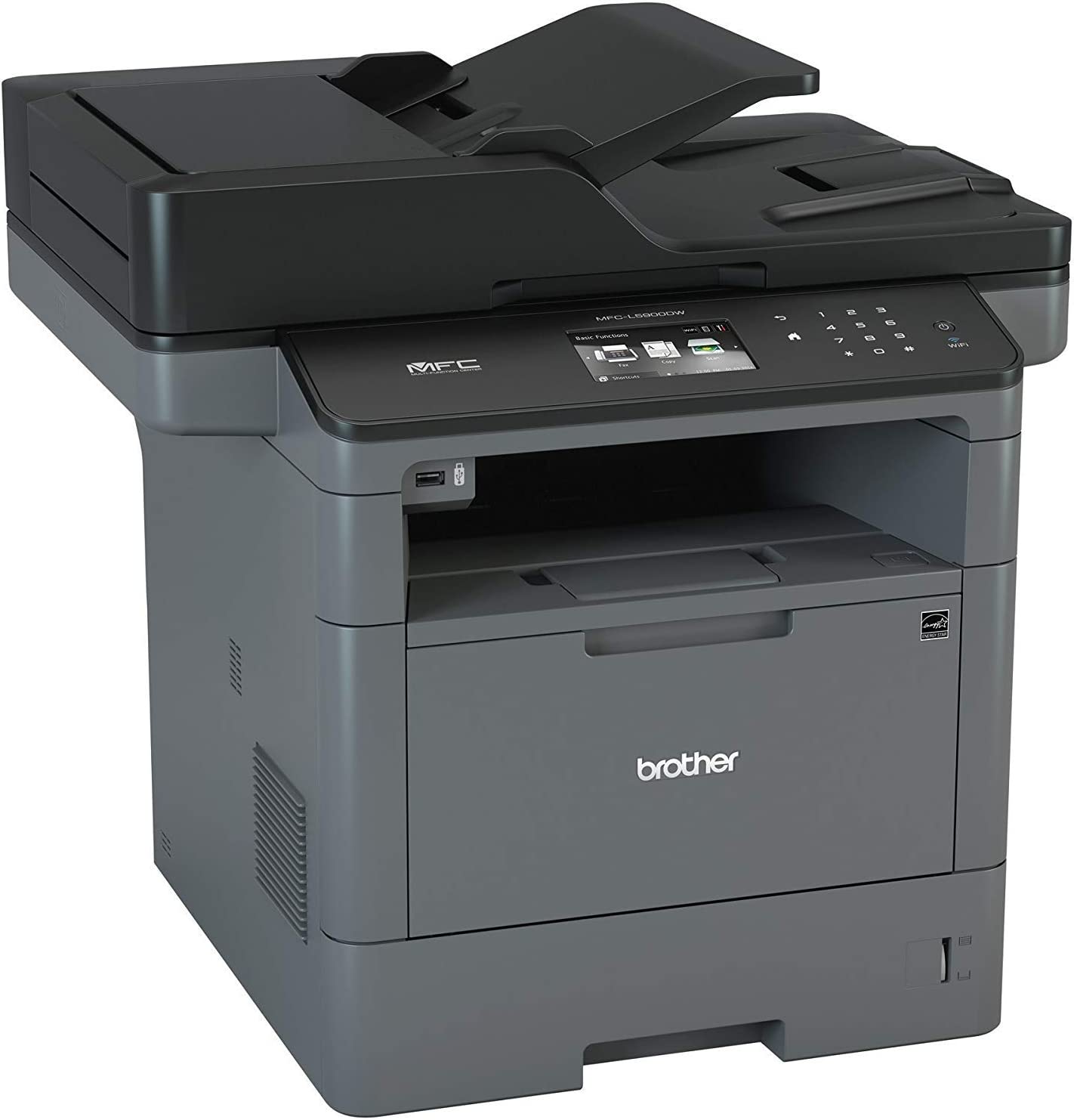 Brother Monochrome Laser Printer, Multifunction Printer, All-in-One Printer, MFC-L5900DW, Wireless Networking, Mobile Printing & Scanning, Duplex Print, Copy & Scan,  Dash Replenishment Ready - Image 6